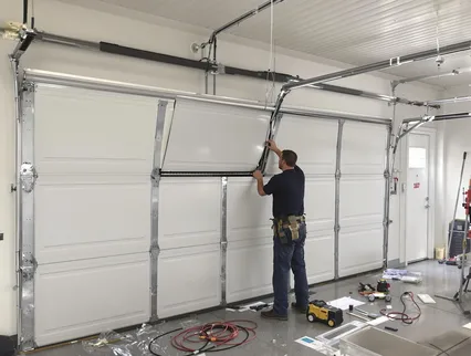 Garage Door Section Replacement in Naugatuck