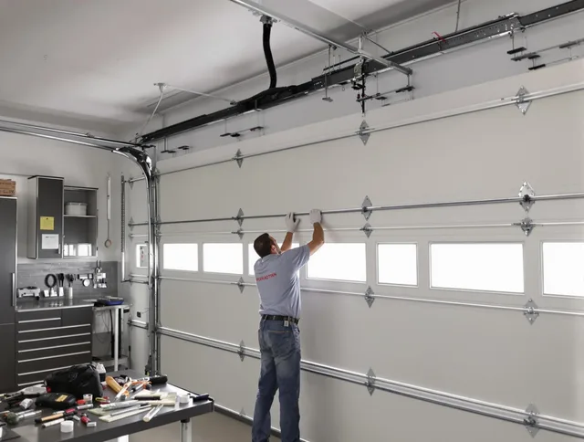 Garage Door Track Repair in Naugatuck