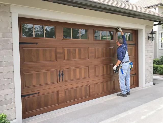 Custom garage door showcase by Naugatuck Garage Door Repair in Naugatuck