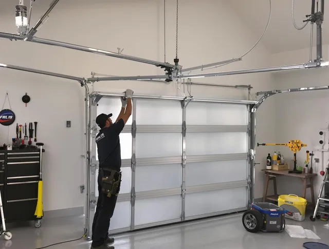 Naugatuck Garage Door Repair certified team performing precision garage door installation in Naugatuck