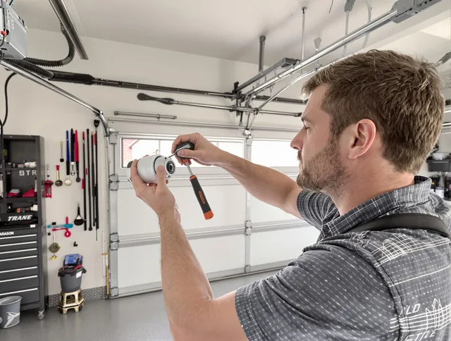 Garage door opener repair service by Naugatuck Garage Door Repair in Naugatuck